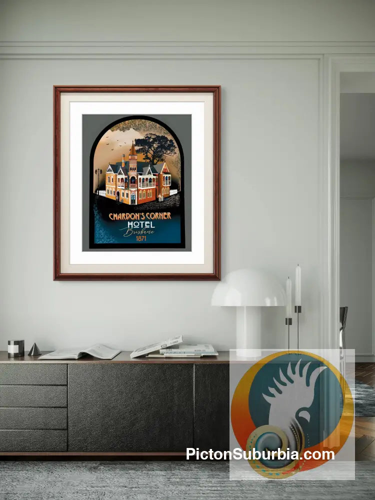 Chardon’s Corner Hotel: Art Print - Art Print