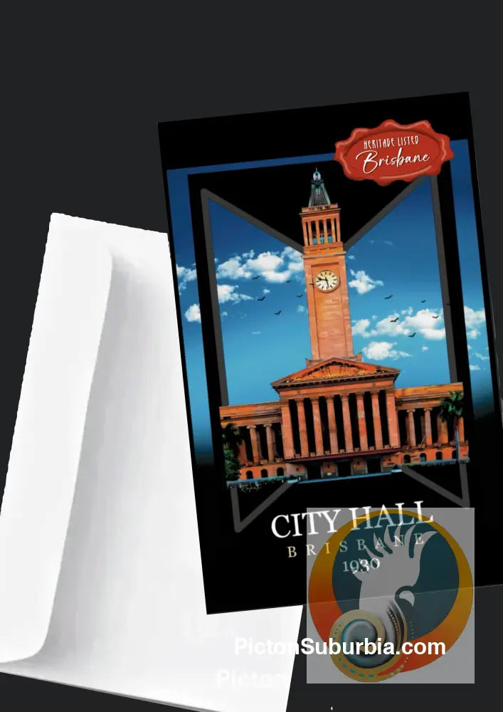 City Hall: Brisbane CBD - Greeting Card Pack / Set of 5 - greeting Card
