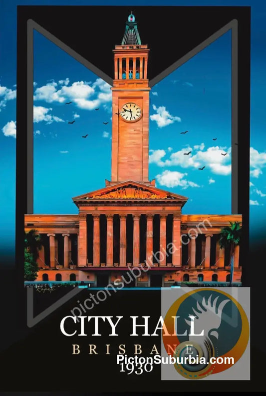 Brisbane CBD: City Hall Postcard Pack / A6 or A5 / Set of 5 - Physical good