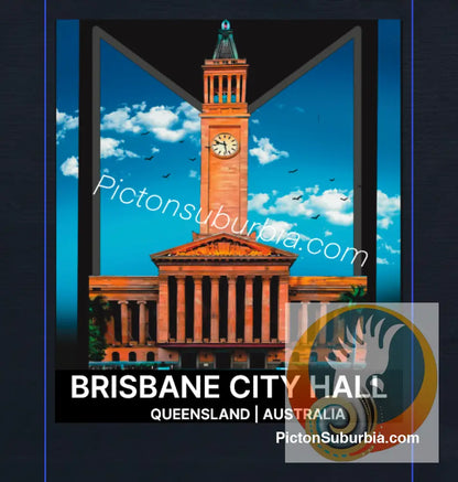 Brisbane CBD: City Hall Tote - Navy - Physical good