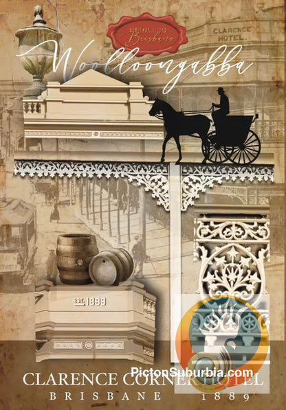 Clarence Corner Hotel (Collage) Greeting Card Pack / Set of 5 - greeting Card