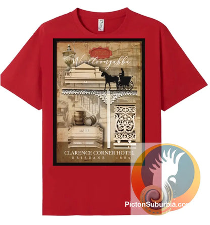 Clarence Corner Hotel (Collage) Woolloongabba - Tee - T-shirt