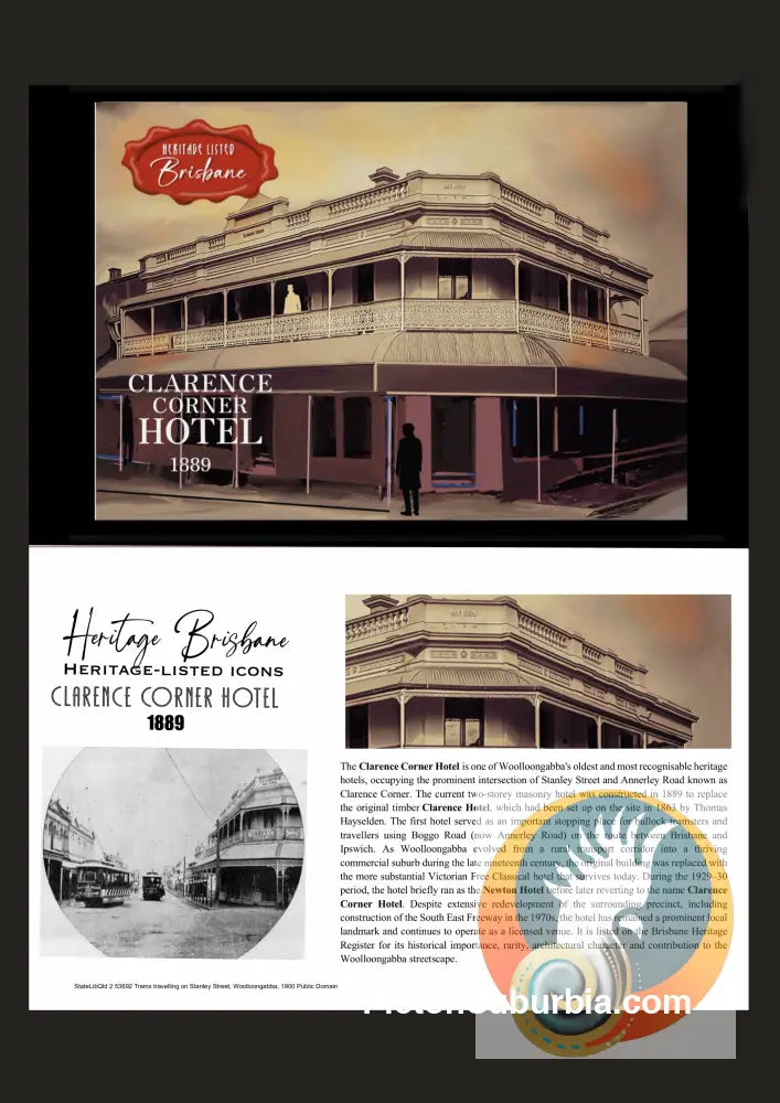 Clarence Corner Hotel Greeting Card Pack / Set of 5 - greeting Card