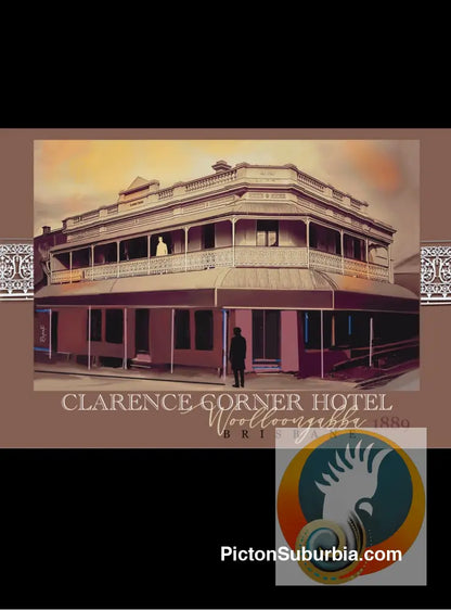 Woolloongabba: Clarence Corner Hotel Collage Art print - Art Print