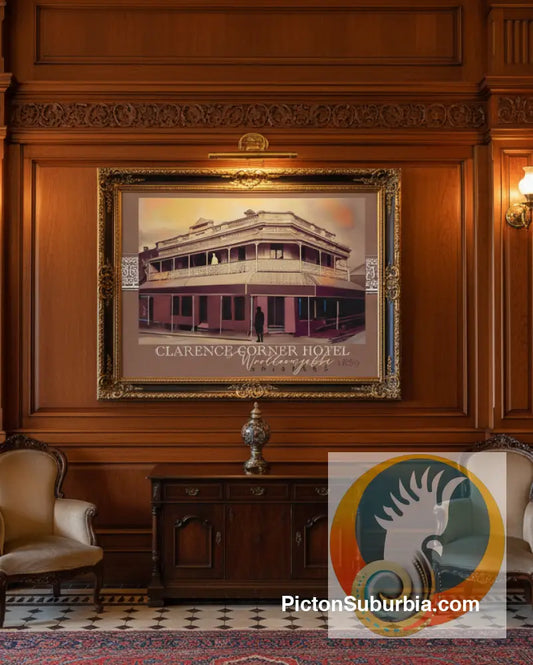 Woolloongabba: Clarence Corner Hotel Collage Art print - Art Print