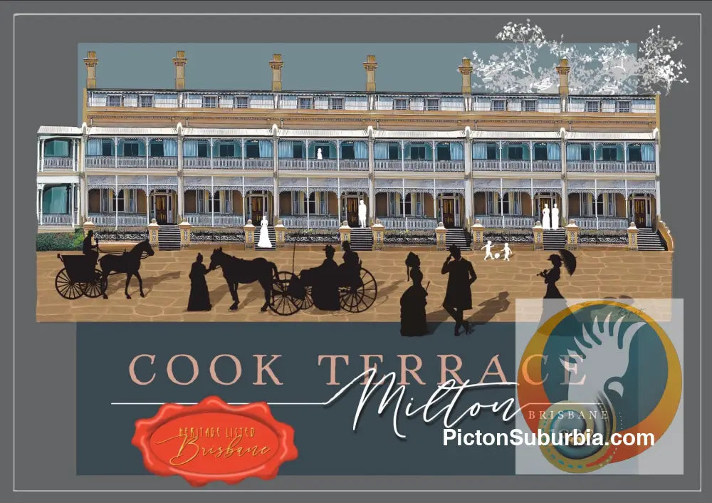 Cook Terraces: Milton -Tea Towel - Tea Towel