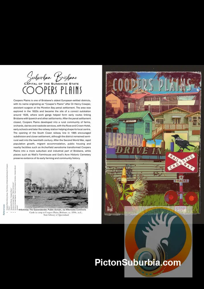 Coopers Plains- Greeting card Pack / Set of 5 - greeting Card