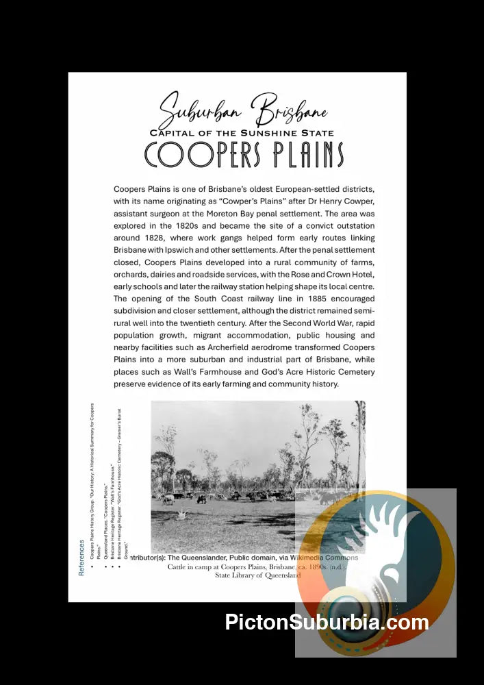 Coopers Plains- Greeting card Pack / Set of 5 - greeting Card