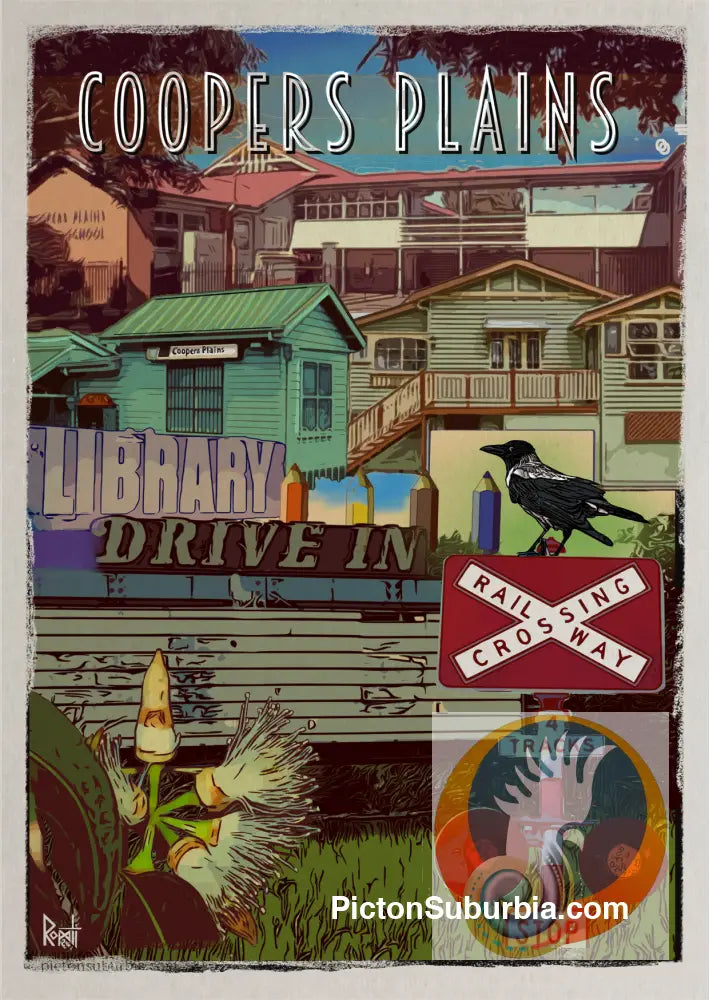 Coopers Plains Suburb Postcard / Set of 5/ A6 or A5 / Postcard