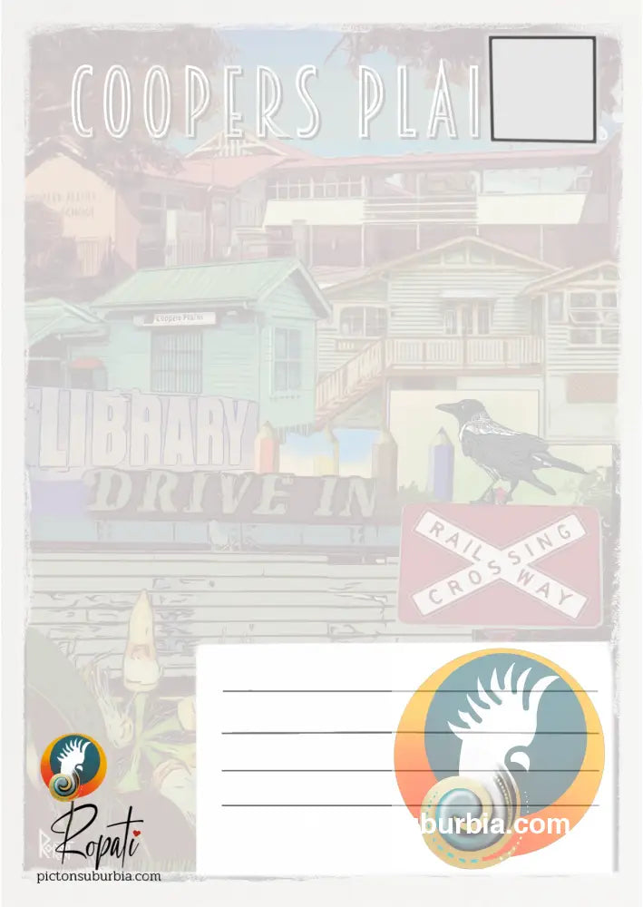 Coopers Plains Suburb Postcard / Set of 5/ A6 or A5 / Postcard