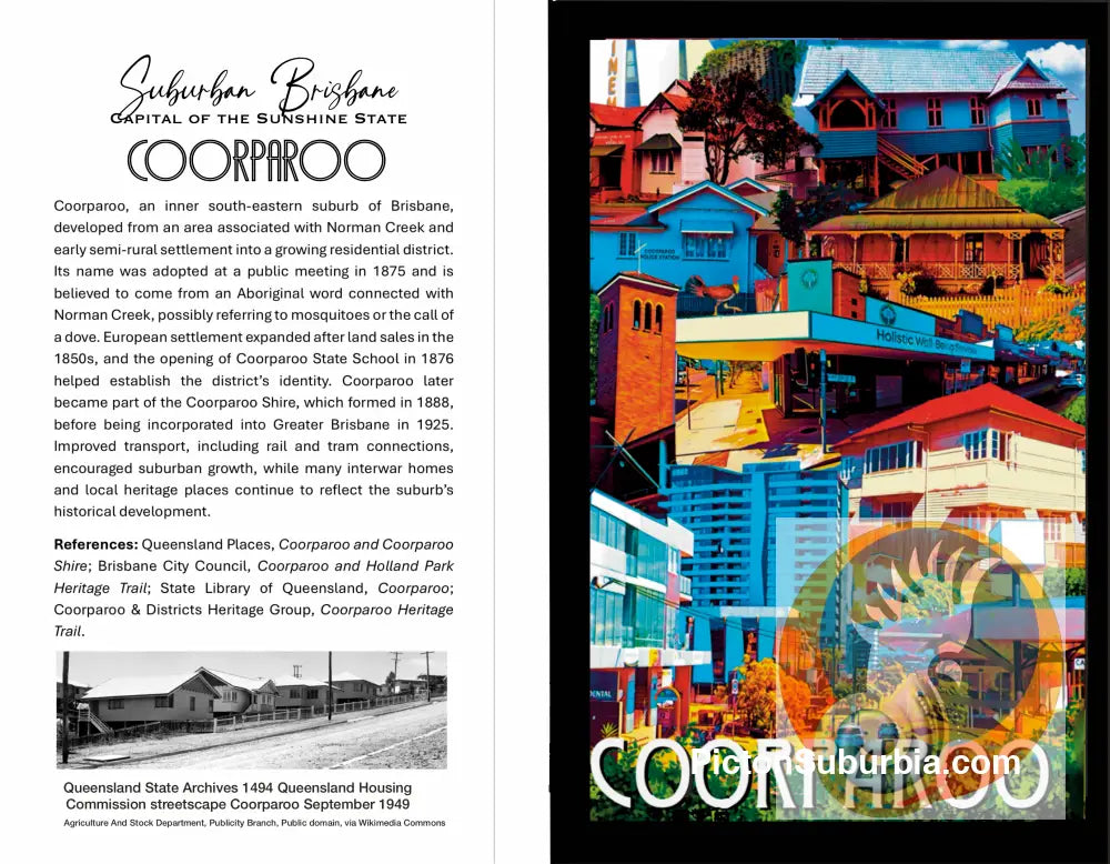 Coorparoo Suburb: Greeting card Pack / Set of 5 - greeting Card