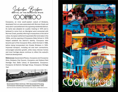 Coorparoo Suburb: Greeting card Pack / Set of 5 - greeting Card