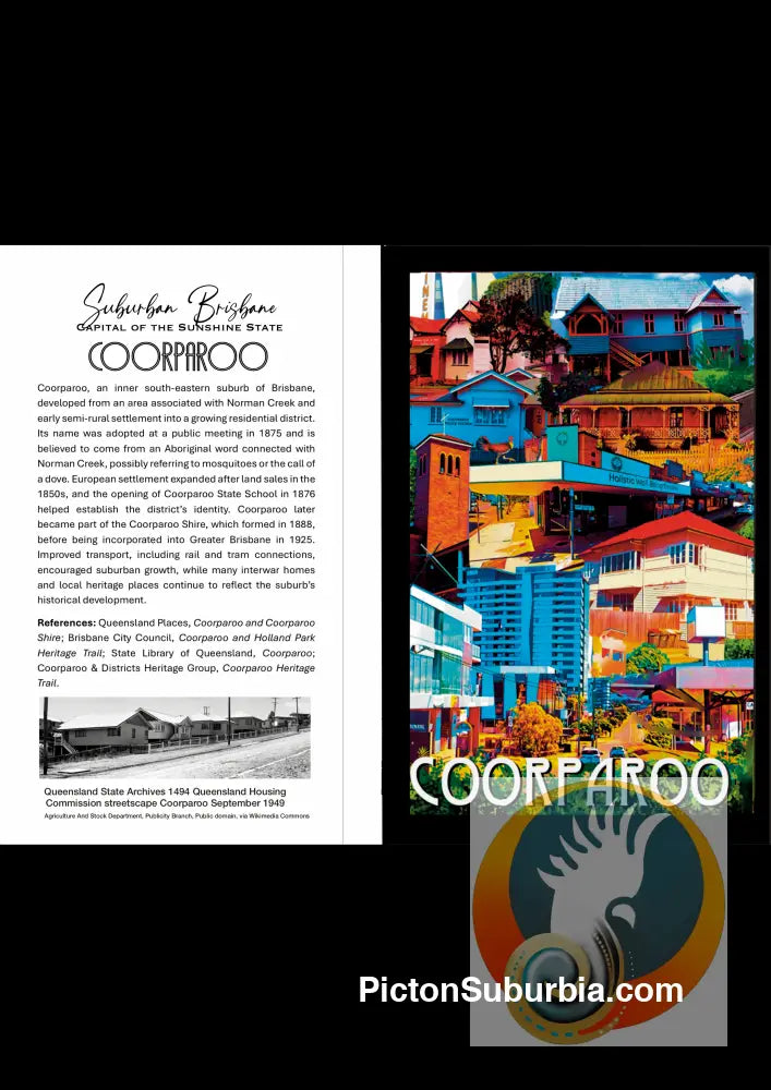 Coorparoo Suburb: Greeting card Pack / Set of 5 - greeting Card