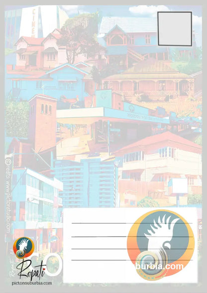 Coorparoo Suburb Postcard / Set of 5/ A6 or A5 / Postcard
