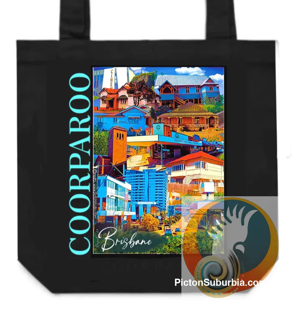 Coorparoo: Suburb Tote - Black - ToteBag