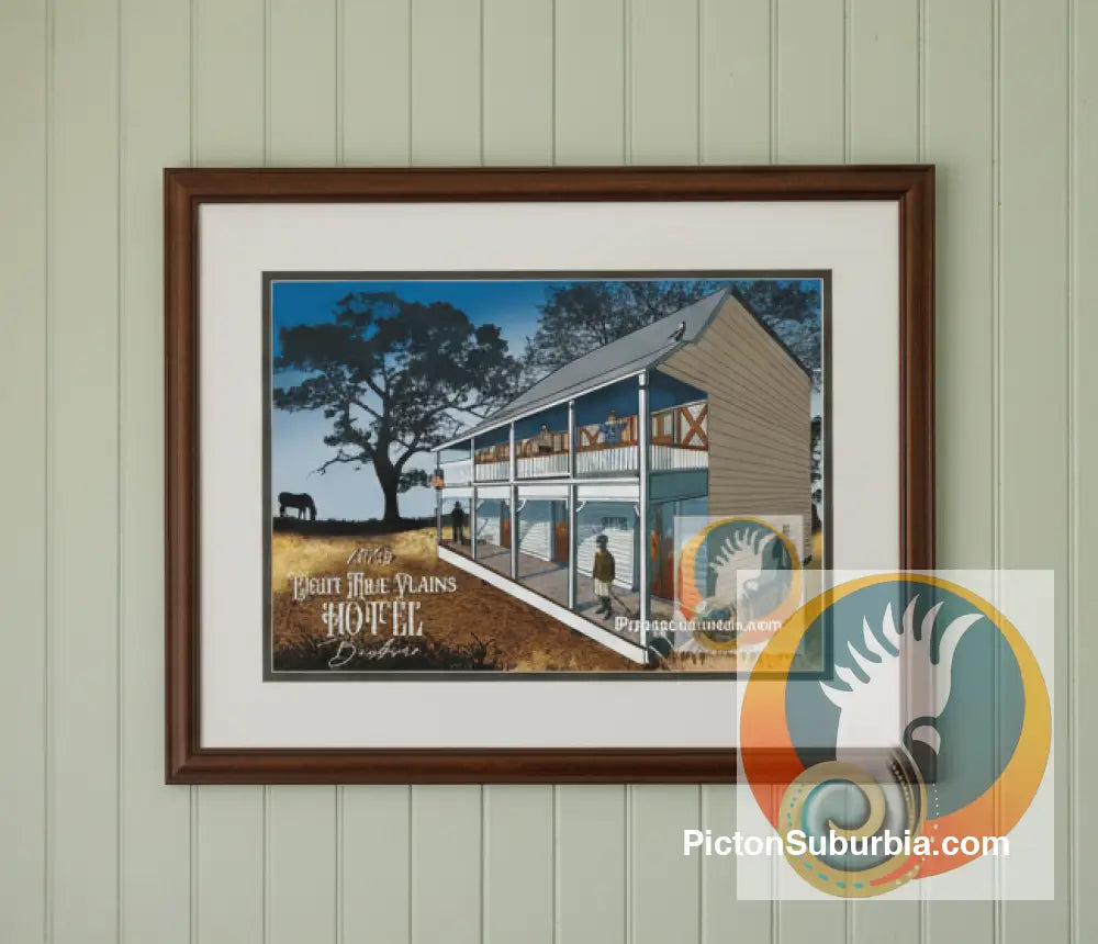 Eight Mile Plains Hotel: Art print - Physical good