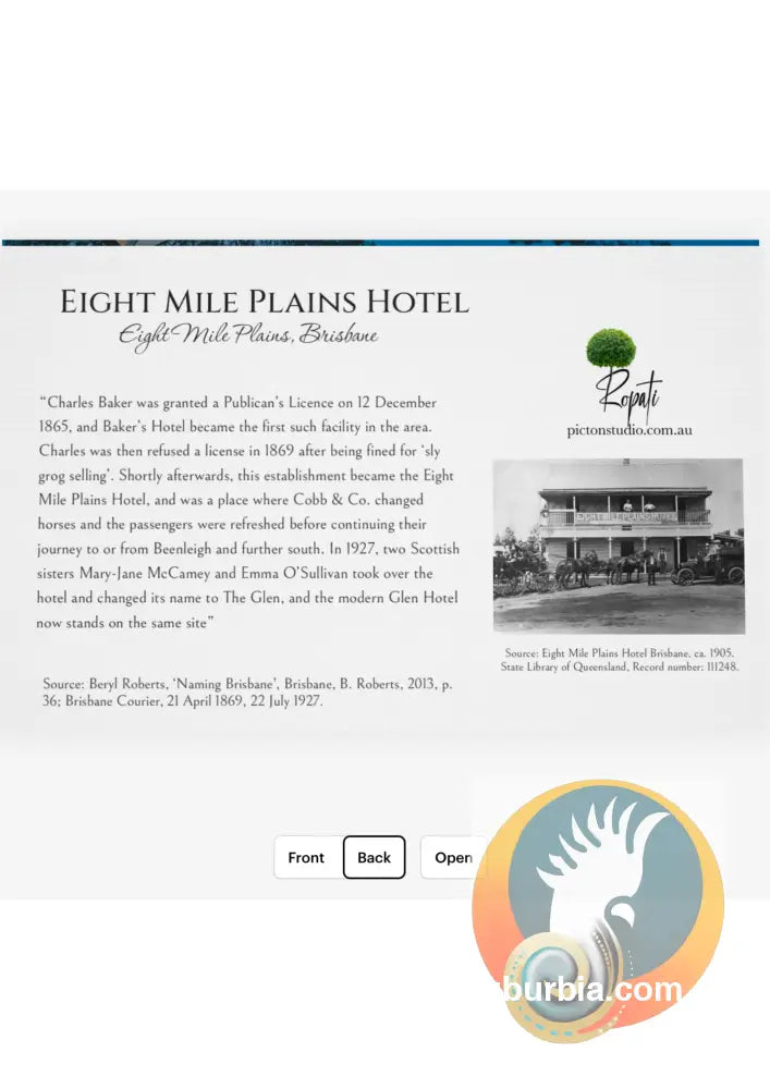 Eight Mile Plains Hotel: Greeting Card Pack / Set of 5 - Physical good