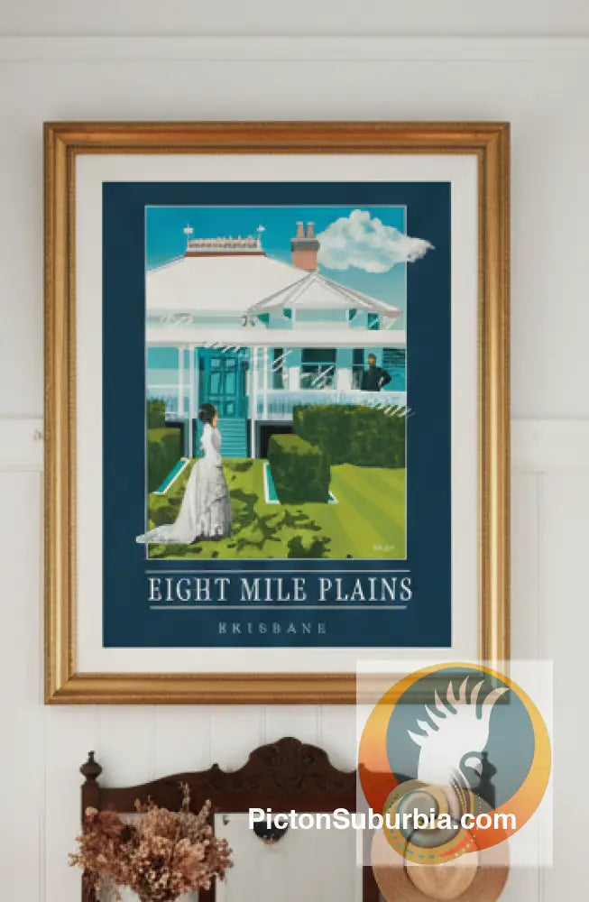 Eight Mile Plains: Hughesville Art print - Physical good