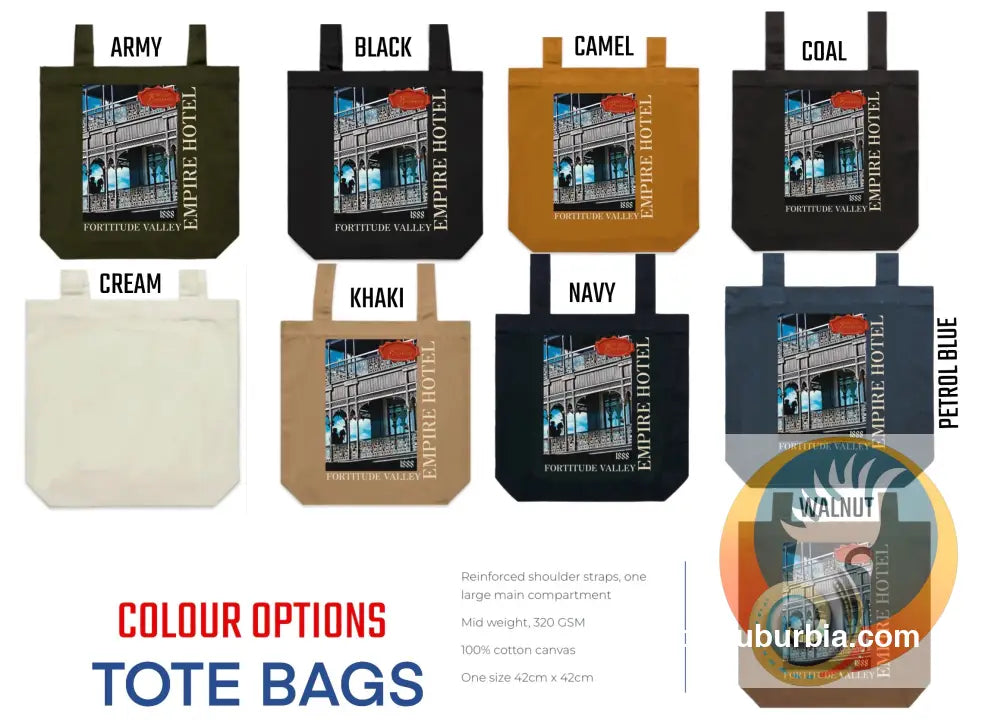Empire Hotel: Fortitude Valley - Tote - Black - ToteBag