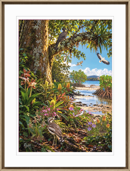 Terra Australis: Art Print “ QLD- K’gari - Wide Bay Burnett
