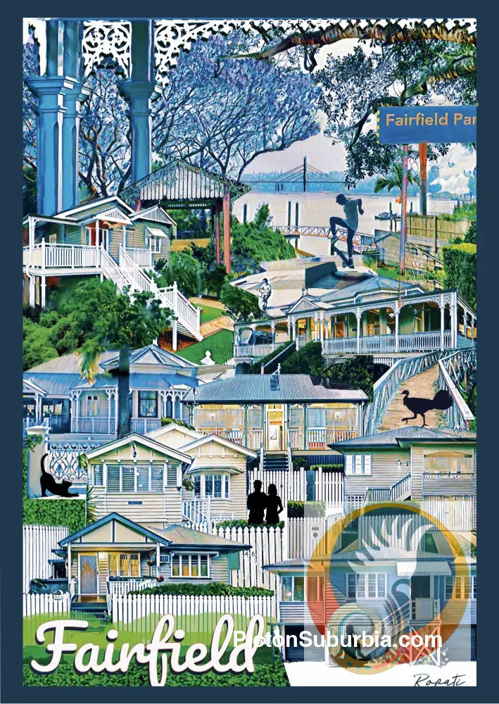 Fairfield “Corso” Suburb Postcard / Set of 5/ A6 or A5 / Postcard