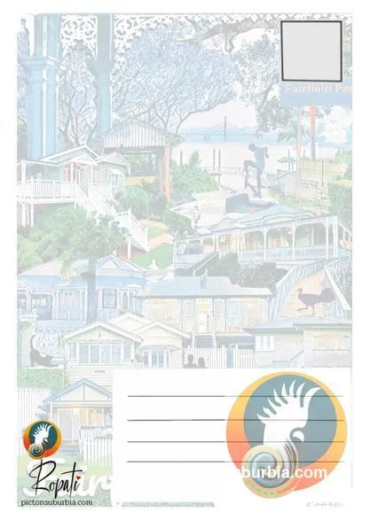 Fairfield “Corso” Suburb Postcard / Set of 5/ A6 or A5 / Postcard