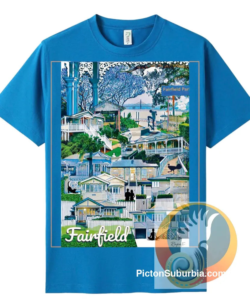 Fairfield: “Corso” Tee - Azure / S - Physical good