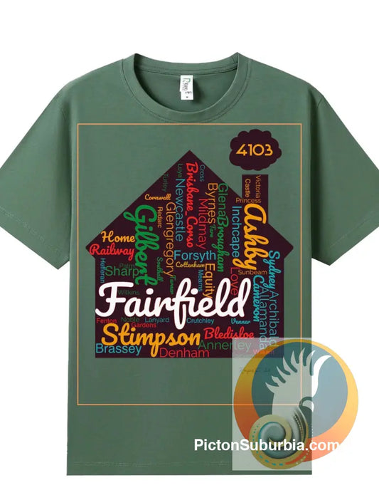 Fairfield Streets: Tee - Army green / S - T-shirt