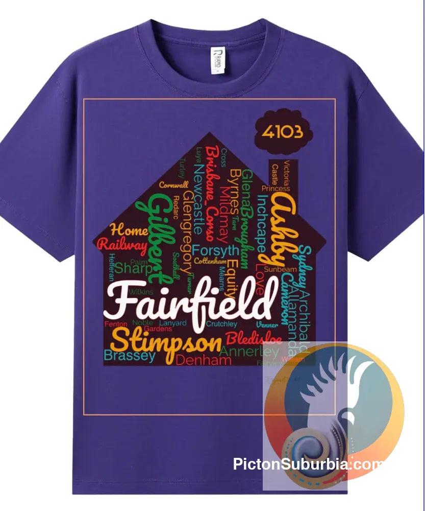 Fairfield Streets: Tee - Purple / S - T-shirt