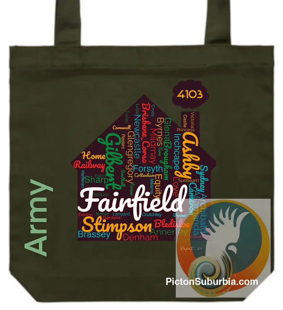 Fairfield “Streets” Tote - Army - ToteBag