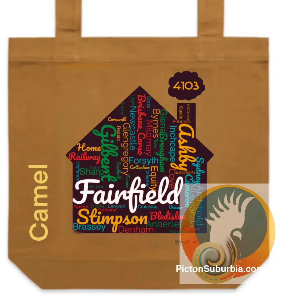 Fairfield “Streets” Tote - Camel - ToteBag