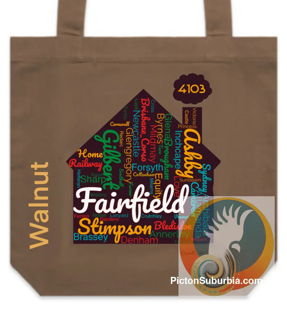 Fairfield “Streets” Tote - Walnut - ToteBag