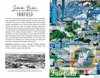 Fairfield Suburb “Corso”: Greeting card Pack / Set of 5 - greeting Card