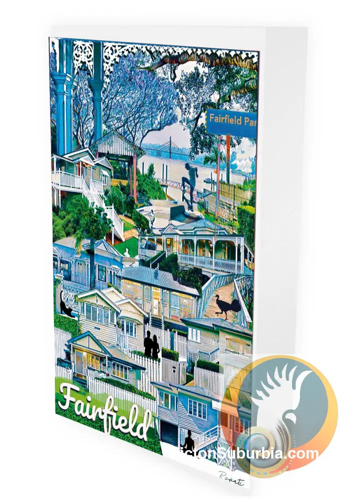 Fairfield Suburb “Corso”: Greeting card Pack / Set of 5 - greeting Card