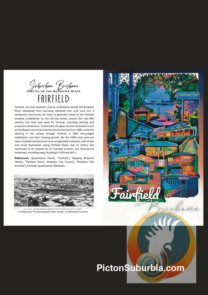 Fairfield Suburb: Greeting card Pack / Set of 5 - greeting Card