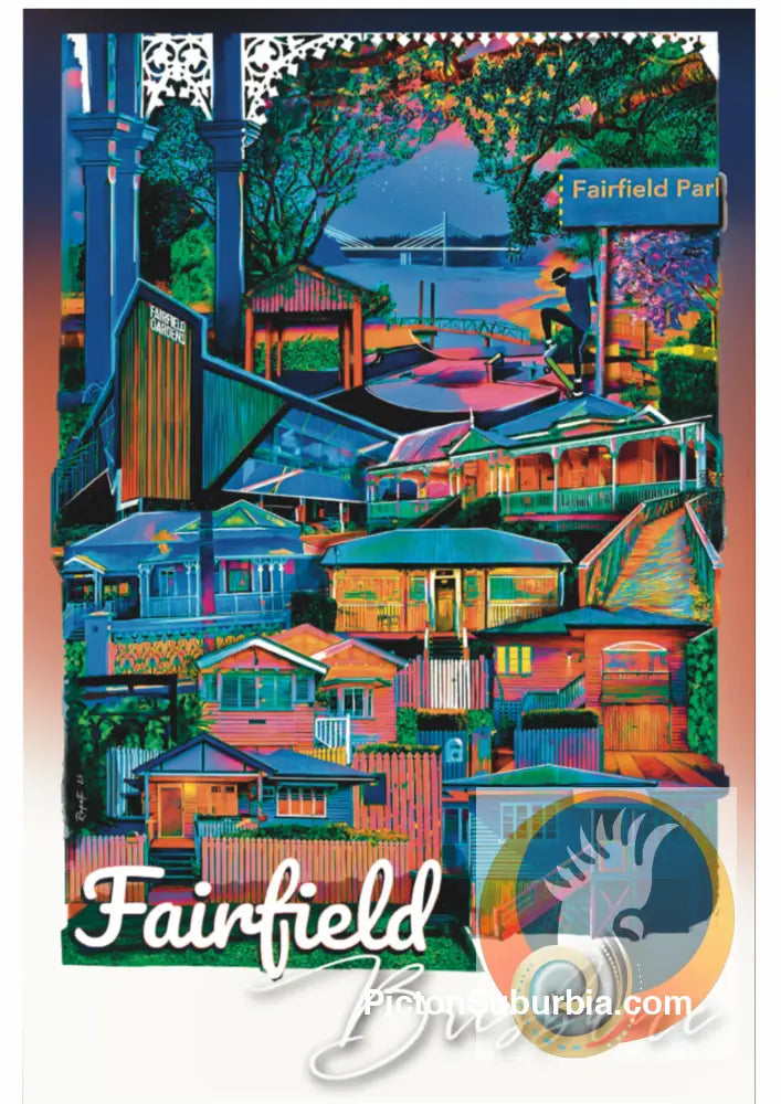 Fairfield Suburb: Greeting card Pack / Set of 5 - greeting Card