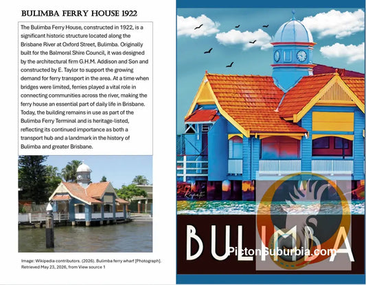 Bulimba: Ferry House- Greeting Card Pack / Set of 5 - greeting Card