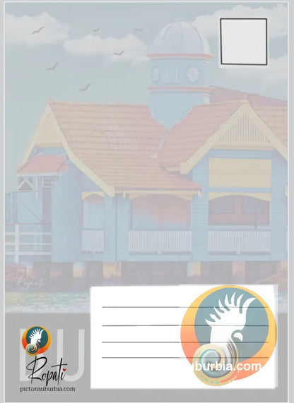 Bulimba: Ferry House Postcard: (A6 Standard or A5 Larger Card / Set of 5) - Postcard