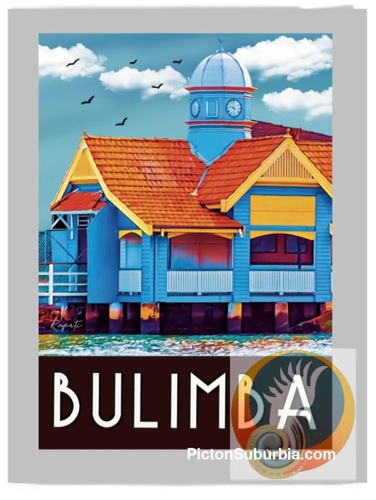 Bulimba: Jetty Tea Towel - Tea Towel