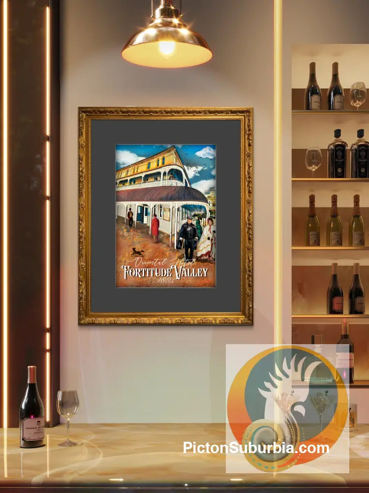 Fortitude Valley: The Oriental Hotel 1885 - Art print - Art Print