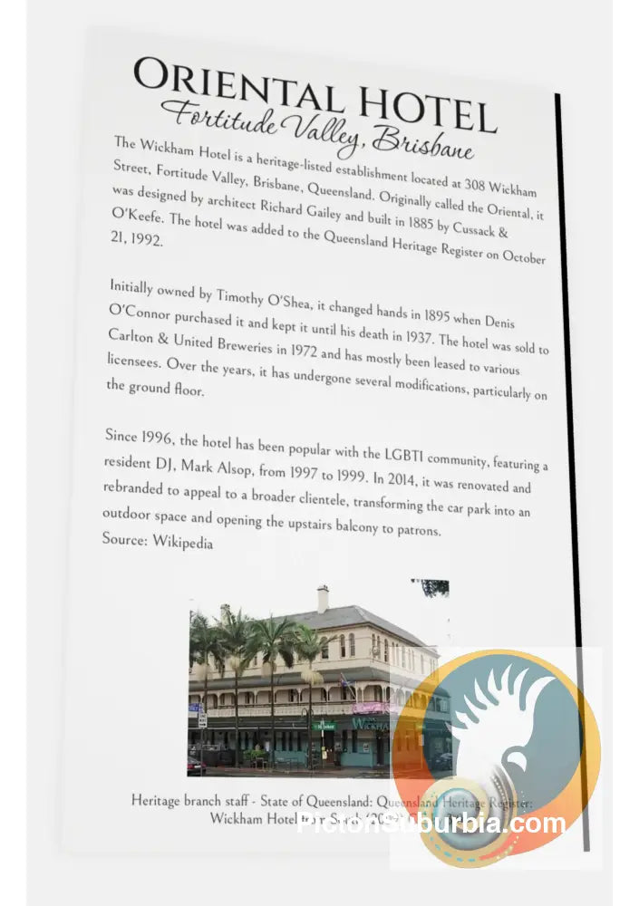 Fortitude Valley: The Oriental Hotel Greeting Card Pack / Set of 5 - Physical good