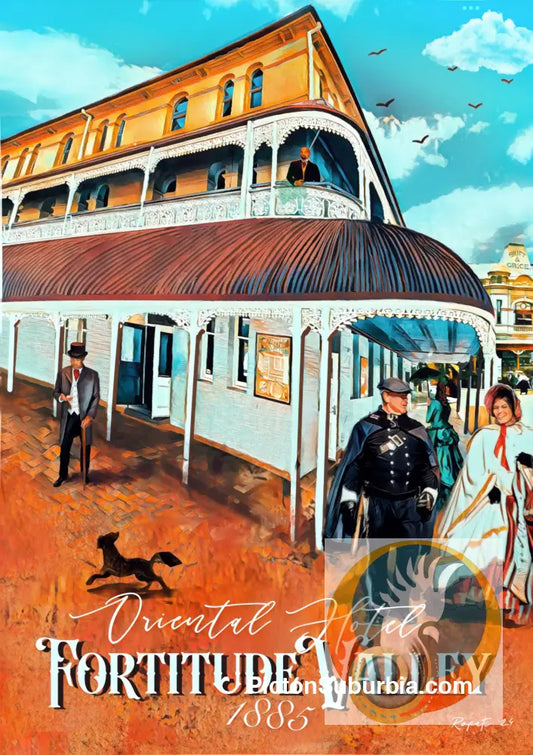 Fortitude Valley: The Oriental Hotel Postcard. / Set of 5 / A6 or A5 / A6 Standard - Physical good