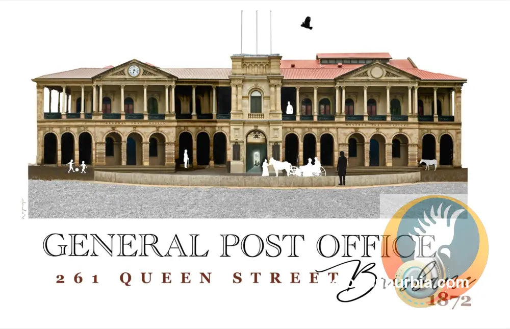GPO 261 Queen St: Brisbane CBD - Greeting Card Pack/ Set of 5 - Physical good