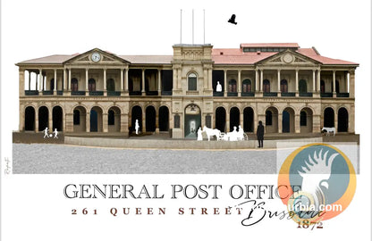 Brisbane CBD: GPO 261 Queen Street Art print - Physical good