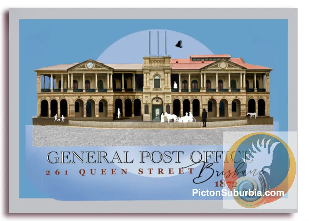 GPO 261 Queen Street: Brisbane CBD - Tea Towel - Tea Towel