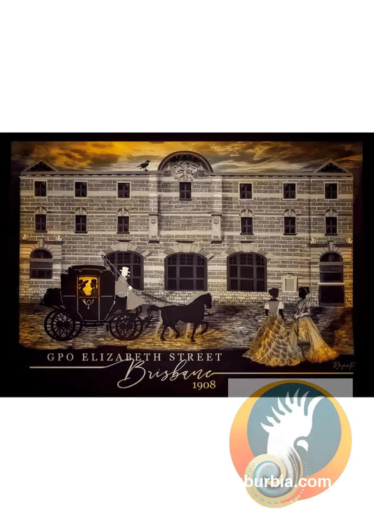 Brisbane CBD: GPO Elizabeth St Greeting Card Pack / Set of 5 - Physical good