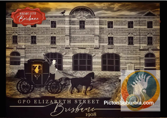 GPO Elizabeth Street: Brisbane CBD - Postcard./ A5 or A6 / Set of 5 - Physical good