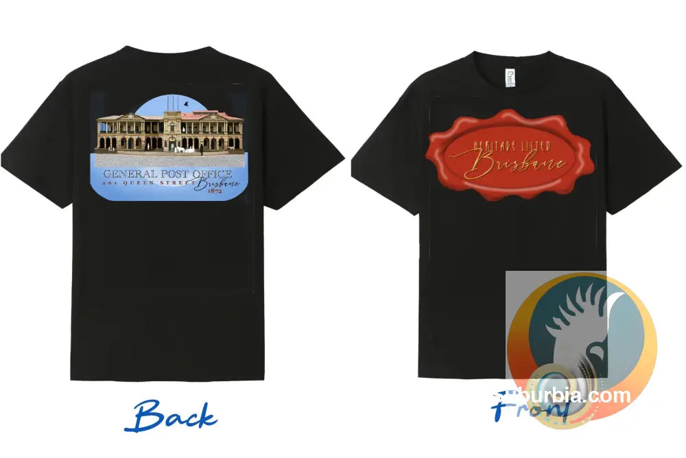 GPO Queen Street: Brisbane CBD - Tee - Black / M - T-shirt