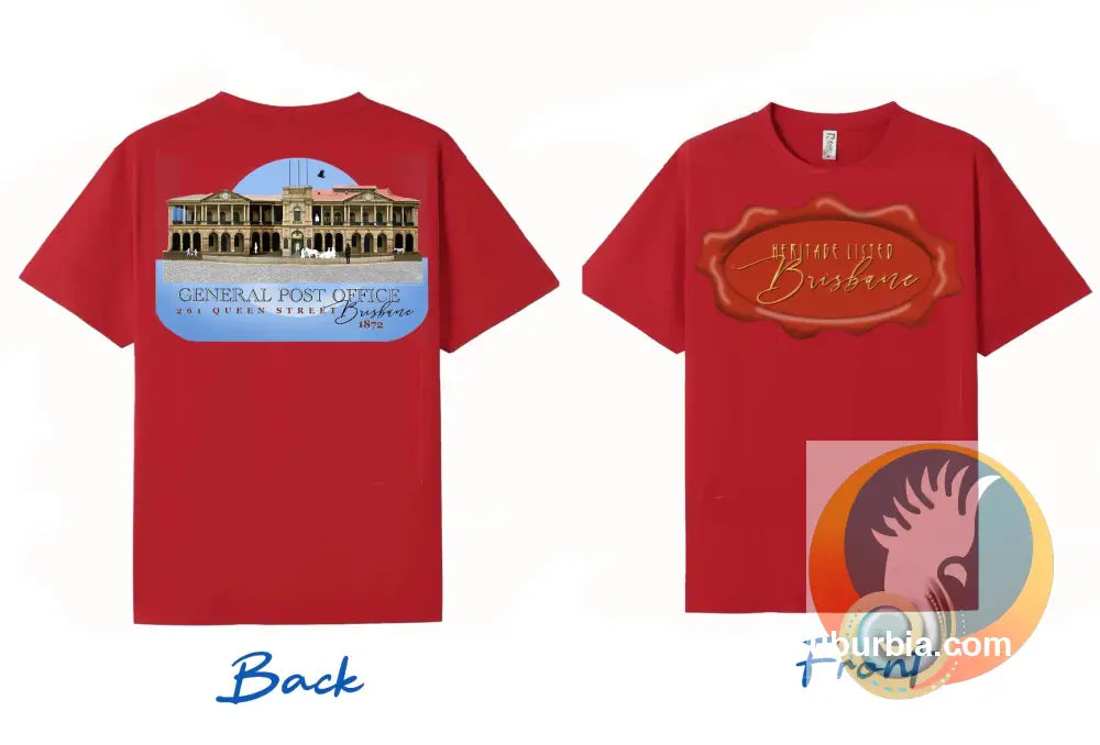 GPO Queen Street: Brisbane CBD - Tee - Red / M - T-shirt