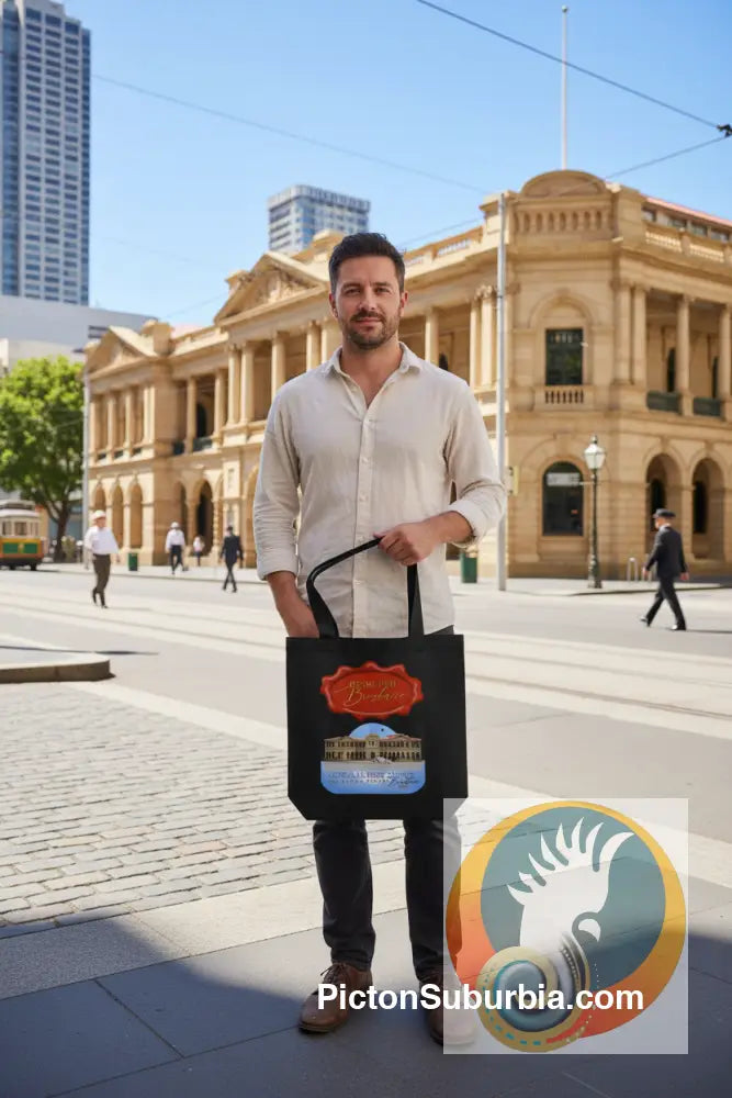 GPO QUEEN STREET: Brisbane CBD -Tote - Black - Physical good